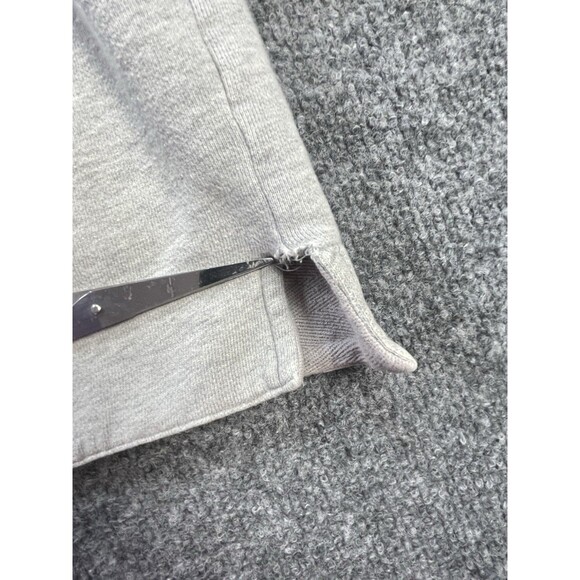 Vintage J Crew Sweat Shirt 1/4 Zip Pullover Mens Large Grey Hong Kong Fall Lg - Picture 7 of 16